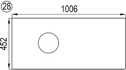 Акватон Столешница под раковину Брук 100 (60+40) белая – фотография-3
